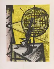 Le microscope by Bernard Buffet, 1968, Lithographie couleur, sold May 2026