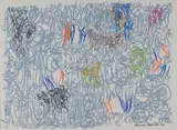 Composition by Claude Viseux, 1958, Pastel, sold May 2026