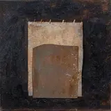 Sans titre by Charles Bujeau, Technique mixte, huile et collage sur toile, sold Jun 2026