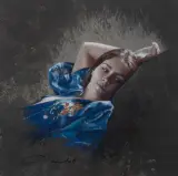 Carré bleu by Nathalie Picoulet, Pastel, sold Jun 2026