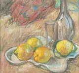 Fruits et carafe by Louis Piot, Pastel, sold Jun 2026