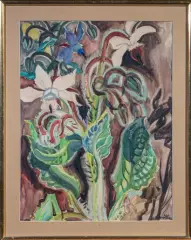 Végétations by Georges Manillier, Aquarelle et mine de plomb, sold Jun 2026
