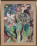 Végétations by Georges Manillier, Aquarelle et mine de plomb, sold Jun 2026