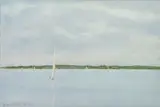 Voiliers sur le lac by Jacques Oudot, 1997, Aquarelle, sold Jun 2026