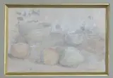 Bol, pommes et poires by Jacques Flacher, 1986, Aquarelle gouachée, sold Jun 2026