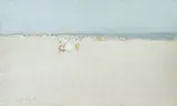 Plage normande by Henri André Martin, Gouache sur toile, sold Jun 2026