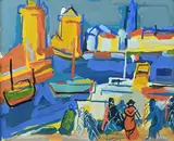 Le port de la Rochelle by Pierre Ambrogiani, Gouache, sold Jun 2026