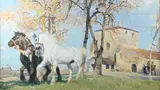 Les chevaux by Albert Brenet, Gouache sur carton, sold Jun 2026