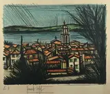 Saint-Tropez vue de la Citadelle by Bernard Buffet, 1977, Lithographie en couleurs, sold Jun 2026