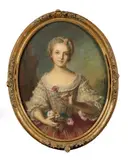 Portrait de Madame Louise de France by Camille Galand-Dyonnet, Pastel, ovale, sold Nov 2025