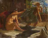 Joseph et la femme de Putiphar by Georges Boisselier, Toile, sold Nov 2025