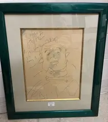 Portait de Bouboule by Gen Paul, Crayon, sold Jan 2026