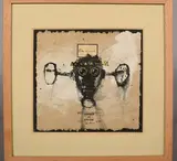 Dieu est sourd by Marc Giai-Miniet, Technique mixte et collage sur papier, sold Dec 2025