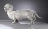La chienne Zoé, teckel by Pierre Lagénie, Plâtre, sold Dec 2025