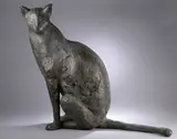 Le chat Peter by Pierre Lagénie, Bronze à patine brun vert, sold Dec 2025