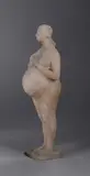 Femme enceinte, les mains sur le ventre by Pierre Lagénie, Plâtre patiné, sold Dec 2025