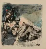 Nu féminin by Gérard Pamboujian, 1995, Aquarelle et encre, sold Dec 2025