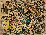 Les joueurs de cartes by Gen Paul, Aquarelle et encre, sold Dec 2025