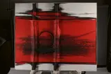 Composition en rouge by Laurent Jiménez Balaguer, 1990, Technique mixte et collage sur toile, sold Dec 2025