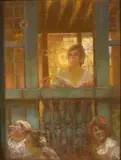 Les bulles de savon by Gaston La Touche, Pastel, sold Dec 2025