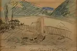 La fontaine, Pupetières by Johann Barthold Jongkind, 1875, Aquarelle sur traits de crayon, sold Dec 2025