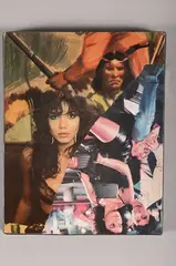 Cinécolle 13, l'indien by Bernard Rancillac, 1995, Collage sur toile, sold Dec 2025