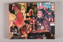 Cinécolle 14, folie by Bernard Rancillac, 1995, Collage sur toile, sold Dec 2025