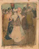 Scène de la vie parisienne by George Bottini, Plume, lavis et aquarelle, sold Jan 2026