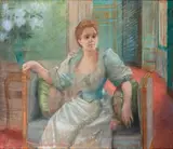 Portrait de Jeanne Doucet by Henry Charles Tenré, Pastel, sold Jan 2026