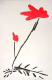 Red Flower III by Aki Kuroda, Lithographie en couleurs, sold Jan 2026