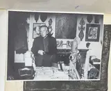 λ André Breton dans son intérieur by Patrick Bertrand, Photographie en noir et blanc, sold Nov 2025
