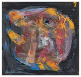 λ Tête by Michel Chapuis, Gouache, sold Nov 2025