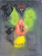 λ Sans titre by Georges Hugnet, 1972, Gouache, sold Nov 2025