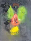 λ Sans titre by Georges Hugnet, 1972, Gouache, sold Nov 2025
