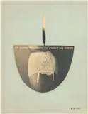 λ Bougie by Georges Hugnet, 1961, Collage et découpage sur papier, sold Nov 2025