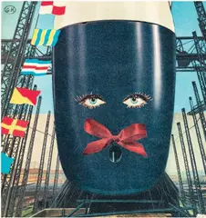 λ Portrait au nœud rouge by Georges Hugnet, Collage sur une page de magazine, sold Nov 2025