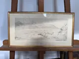 Rochers du Marabout Ben Zouit by José Ortega, Crayon sur papier Signé et daté, sold May 2026