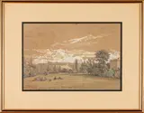 Le parc du Château de Rentilly près de Lagny by Adolphe Maugendre, 1852, Aquarelle rehaussée de gouache Signée, sold May 2026