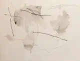 GP24 by Masahiro Kanno, 1991, Crayon, encre, et lavis d'encre sur papier vélin, sold Nov 2024