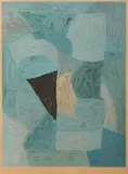 Composition bleue by Serge Poliakoff, Lithographie en dix couleurs sur papier, sold Nov 2024
