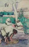 Scène animée à Fez by Jean Bouchaud, 1922, Aquarelle et lavis sur papier encadrée, sold Jun 2024