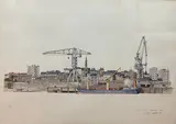 Sainte-Anne, Nantes by Eric Cabanas, 1993, Lithographie, épreuve d'artiste justifiée "XX/XXX" en bas à gauche, sold May 2026