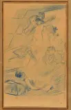 Rêveries by Adolphe Léon Willette, Crayon gras sur papier Signé ‘A, sold Jun 2026