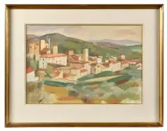 Vue d’Aups, circa 1925-1930 by André Lhote, Aquarelle et gouache Signé en bas à gauche, sold Jun 2026