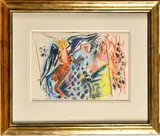 Combat de coqs by Édouard Pignon, 1959, Pastel Signé en bas à droite et daté «, sold Jun 2026