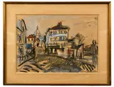 Montmartre by Gen Paul, Aquarelle et gouache sur papier Signé en bas à droite, sold Jun 2026