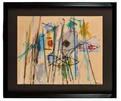 Composition by Jacques Germain, 1949, Gouache sur papier chamois Signé et daté 'GERMAIN, sold Jun 2026