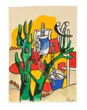 Le puits by Fernand Léger, 1949, Gouache Signé et daté en bas à droite, sold Jun 2026