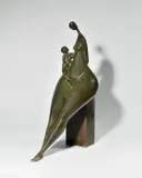 Femme à l’enfant by Marie Madeleine Gautier, Bronze à patine verte Monogrammé M, sold Jun 2026
