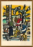 Sans titre by Fernand Léger, Lithographie en couleur Signés en bas à droite "F Leger" et portant le cachet Musée Fernan, sold Nov 2024